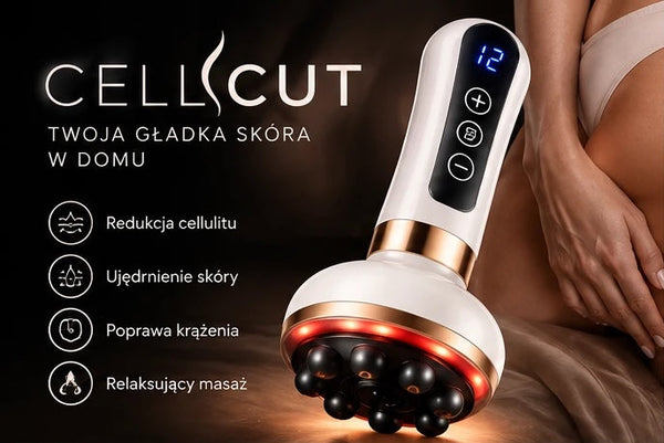 CellCut — bańka próżniowa z grzaniem i masażem gua sha