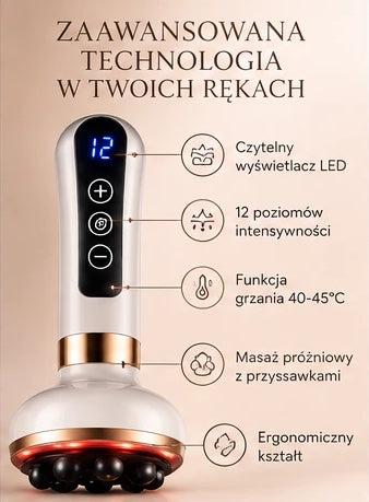 CellCut — bańka próżniowa z grzaniem i masażem gua sha